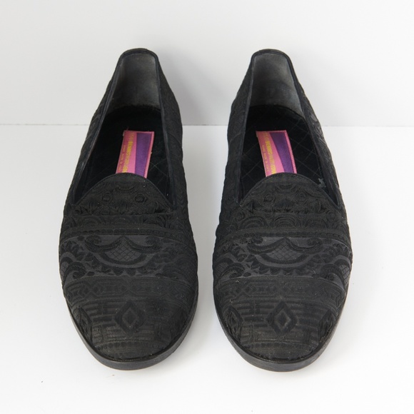 80s - SUSAN BENNIS - WARREN EDWARDS - Loafer - Men\'s - 10 - BLK - Silk main image 7
